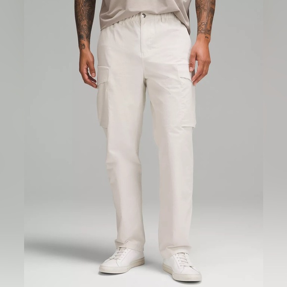Lululemon Men’s Pant ABC Classic-Fit Trouser *Versa Twill 38 Beige/StoneKhaki - Picture 1 of 9